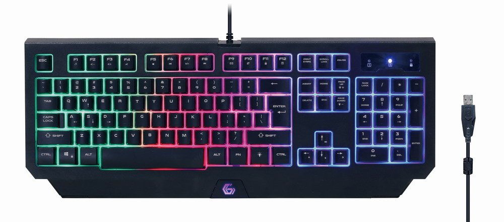 EAN 8716309117708 - Gembird GGS-UMGL4-01 teclado Ratón incluido Juego USB QWERTY Inglés de EE. UU. Negro imagen 2