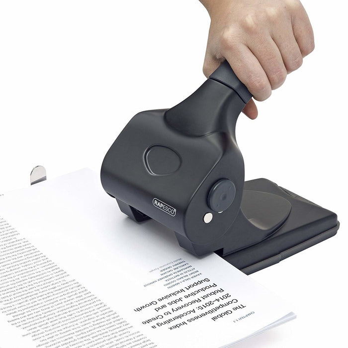 Rapesco® Registraturlocher Alu 65 Negro, 1 Unidades