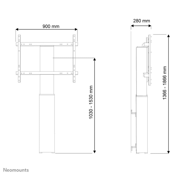 EAN 8717371446154 - Neomounts PLASMA-W2250SILVER soporte para TV 2,54 m (100") Plata imagen 7