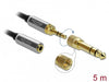 EAN 4043619857838 - DeLOCK 85783 cable de audio 5 m 3,5mm Negro, Gris imagen 4