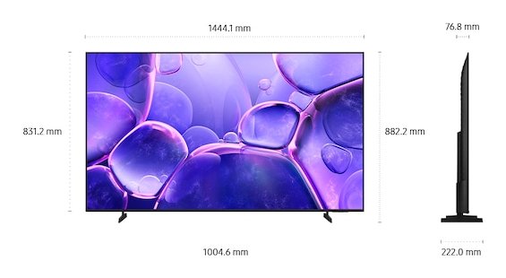 Televisor Samsung Led Tv Ue43u8092fuxxh 43'', 4k Ultra Hd, Smart, Black Eu