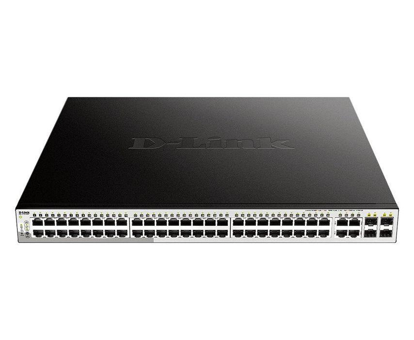 Switch Gestionable D-Link Dgs-1210-52mp 52 Puertos Rj-45 10 100 1000 Poe Sfp