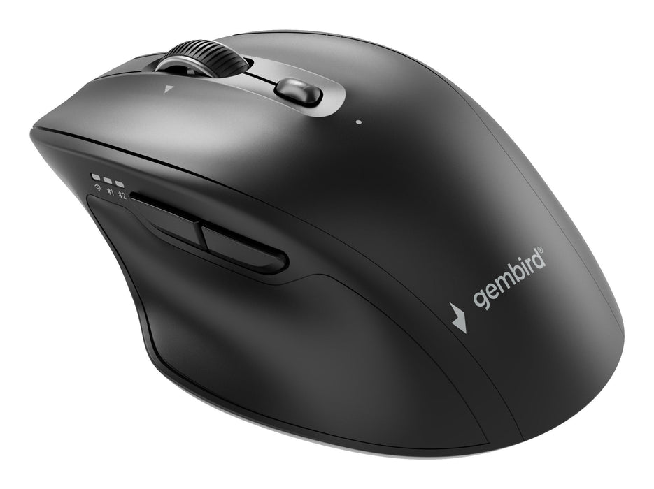Gembird Dual-Mode 6-Button Wireless Mouse 2.4g + Bt Black