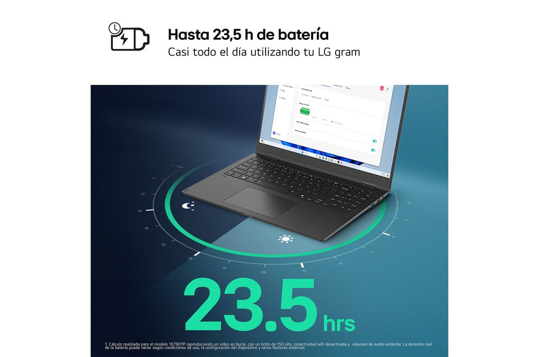 EAN 8806096442951 - LG Gram 16Z90RU Intel® Core™ i5 i5-1334U Portátil 40,6 cm (16") WQXGA 16 GB LPDDR4x-SDRAM 512 GB SSD Wi-F imagen 4