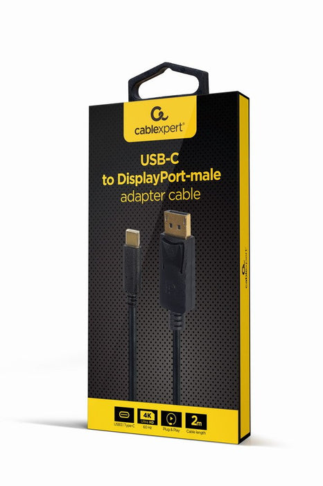 EAN 8716309124157 - Gembird A-CM-DPM-01 adaptador de cable de vídeo 2 m USB Tipo C DisplayPort Negro imagen 1