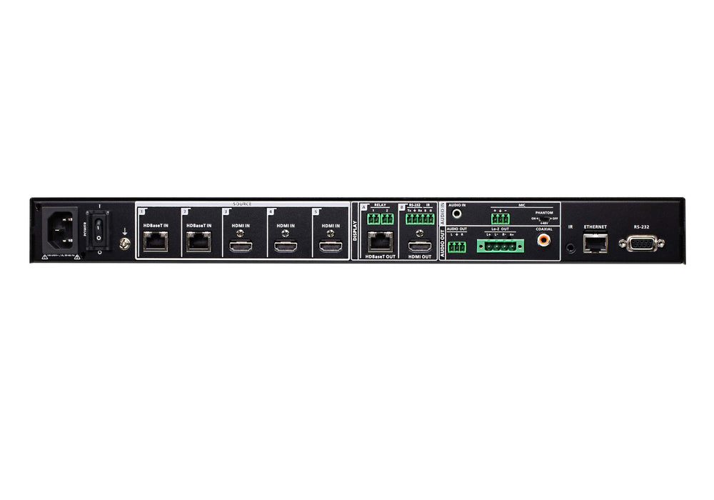Switch De Presentaciones True 4k Seamless 5 X 2 Con Funciones De Control  De Aten
