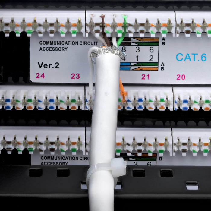 Panel De Parcheo 2u De 48 Puertos Cat6 Rj45 - Utp -Tipo 110