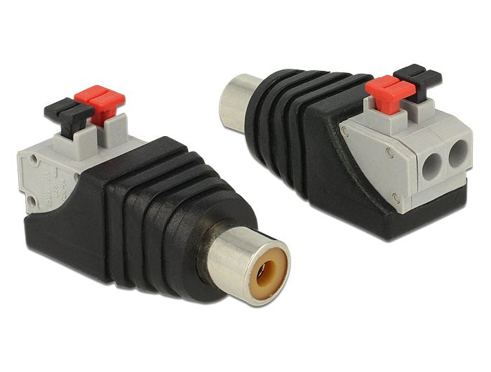EAN 4043619655656 - DeLOCK 65565 cambiador de género para cable RCA Negro, Gris, Rojo imagen 1