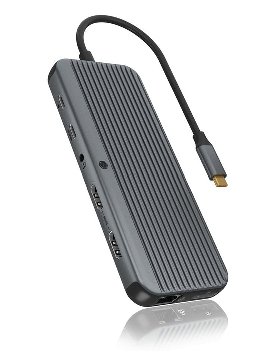 EAN 4250078173519 - ICY BOX IB-DK4060-CPD Alámbrico USB 3.2 Gen 1 (3.1 Gen 1) Type-C Negro, Gris imagen 3