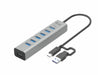 EAN 8595611705809 - i-tec C31HUBMETAL703 hub de interfaz USB 3.2 Gen 1 (3.1 Gen 1) Type-C 5000 Mbit/s Gris imagen 1