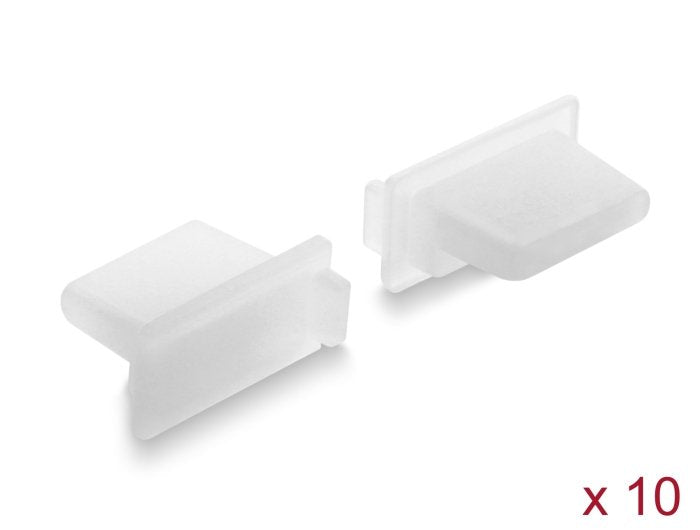 Delock Protección Contra El Polvo Para Usb Tipo A Conector Hembra 10 Unidades Silicona Transparente