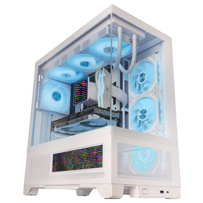 EAN 8435693112563 - Mars Gaming MCLCDXW carcasa de ordenador Midi Tower Blanco imagen 4