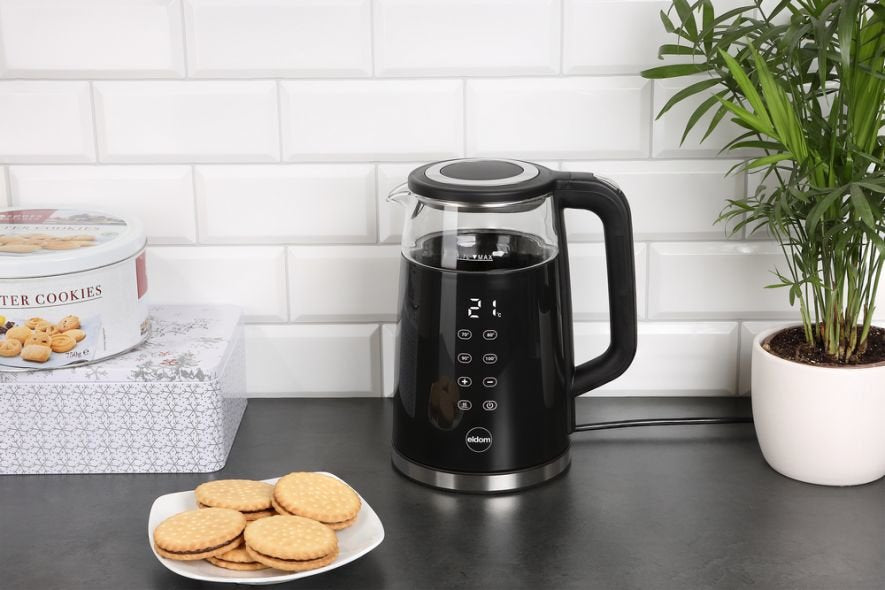 Tetera Eldom C530 Nevo  Eléctrica 1,7 L 2200 W Negro, Transparente