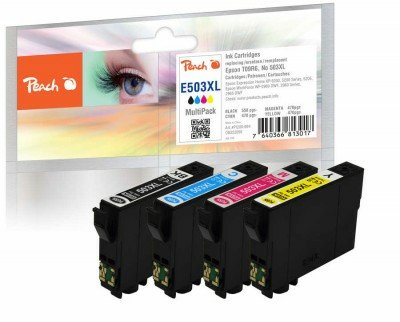 EAN 7640366813017 - Peach PI200-994 cartucho de tinta 4 pieza(s) Compatible Alto rendimiento (XL) Negro, Cian, Magenta, Amari imagen 1