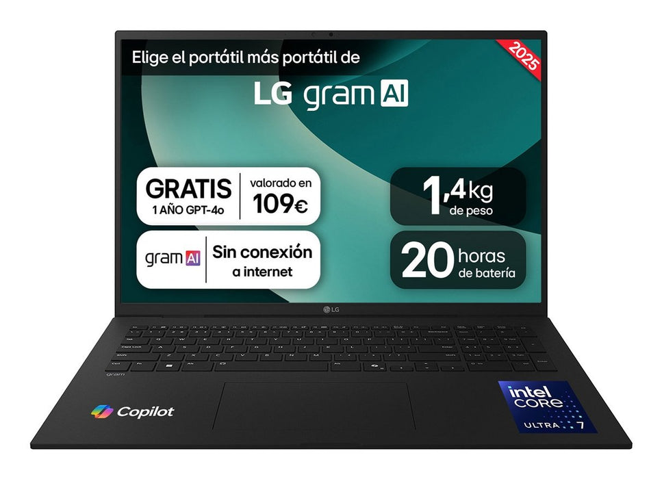 EAN 8806096666715 - LG Gram 17ZD90T-G.AX88B ordenador portatil Intel Core Ultra 7 255H Portátil 43,2 cm (17") WQXGA 32 GB LPD imagen 1