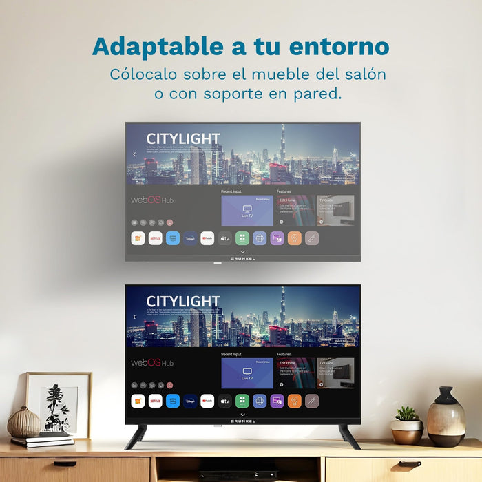 Televisor Grunkel Led-24pbw 24' Hd Smart Tv Wifi