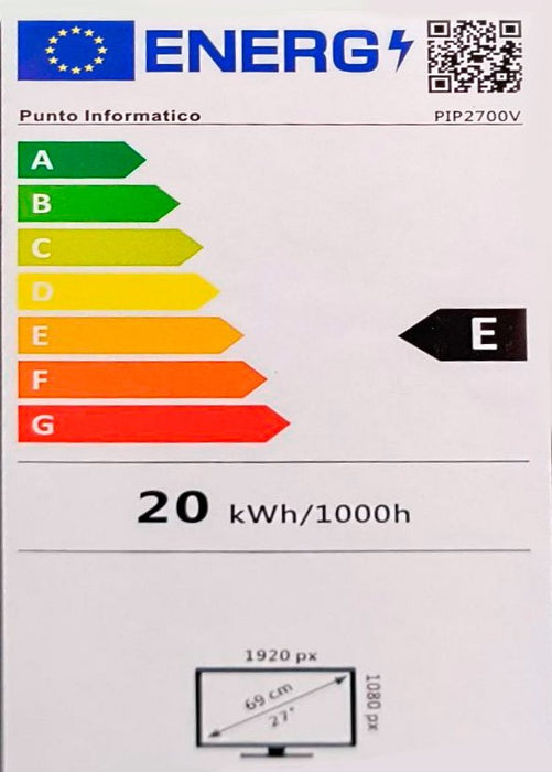 EAN 8435207807190 - PUNTO INFORMÁTICO PiP2700V pantalla para PC 68,6 cm (27") 1920 x 1080 Pixeles Full HD LED Negro imagen 11