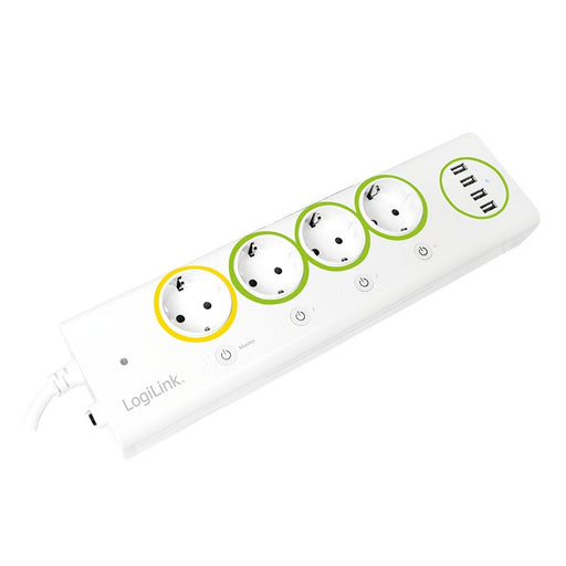 EAN 4052792039870 - LogiLink PA0130 base múltiple 1,5 m 4 salidas AC Interior Blanco imagen 1