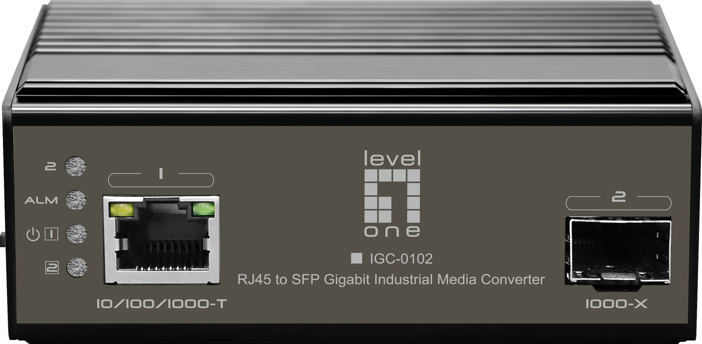 EAN 4015867223949 - LevelOne IGC-0102 convertidor de medio 1000 Mbit/s Negro imagen 1