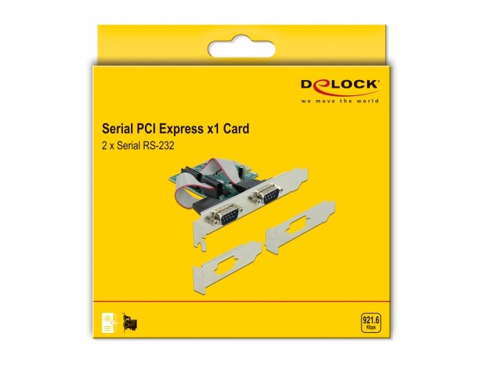 Delock Tarjeta Pci Express A 2 X Serie Rs-232