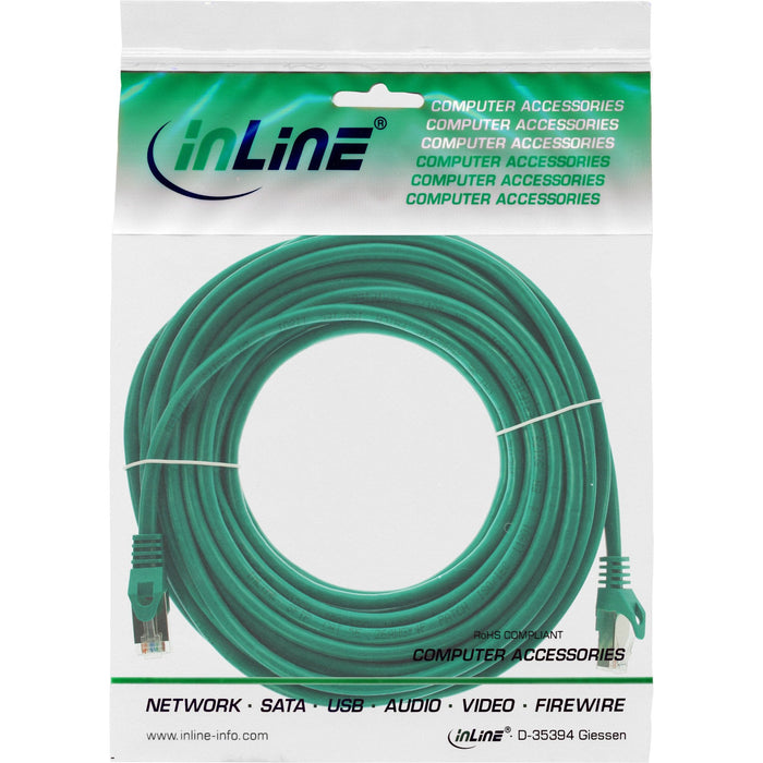 Cable De Red Inline Sf/Utp Cat.5e Verde 10m