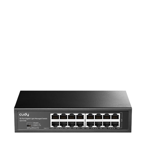 EAN 6971690794033 - Cudy 16-Port Gigabit Easy-Managed Switch, GS1016E 1.0 Gestionado L2 Gigabit Ethernet (10/100/1000) Negro imagen 1