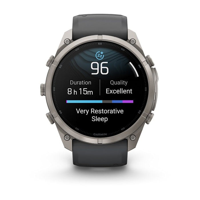 Garmin Fenix 9 Pro Titanio Con Correa De Silicona En Gris Smartwatch 51mm