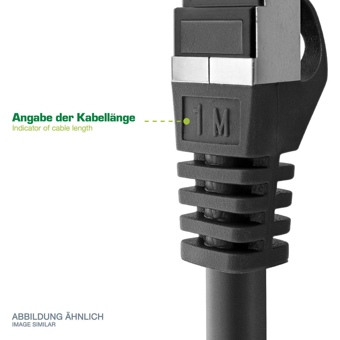 Inline® Patch Cable, Cat.6a, S/Ftp, Tpe (Lszh), Cca, Negro, 10m