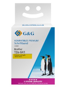 G&G Cinta Para Etiquetadora Compatible Con Brother Tze-641