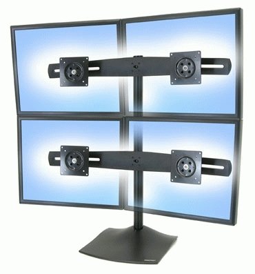 EAN 0698833008265 - Ergotron DS Series DS100 Quad Monitor Desk Stand 61 cm (24") Escritorio Negro imagen 2