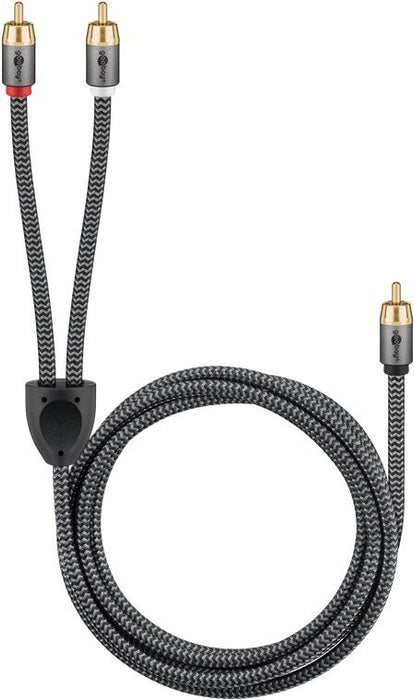 EAN 4040849653001 - Goobay 65300 cable de audio 2 m 2 x RCA RCA Negro, Plata imagen 5