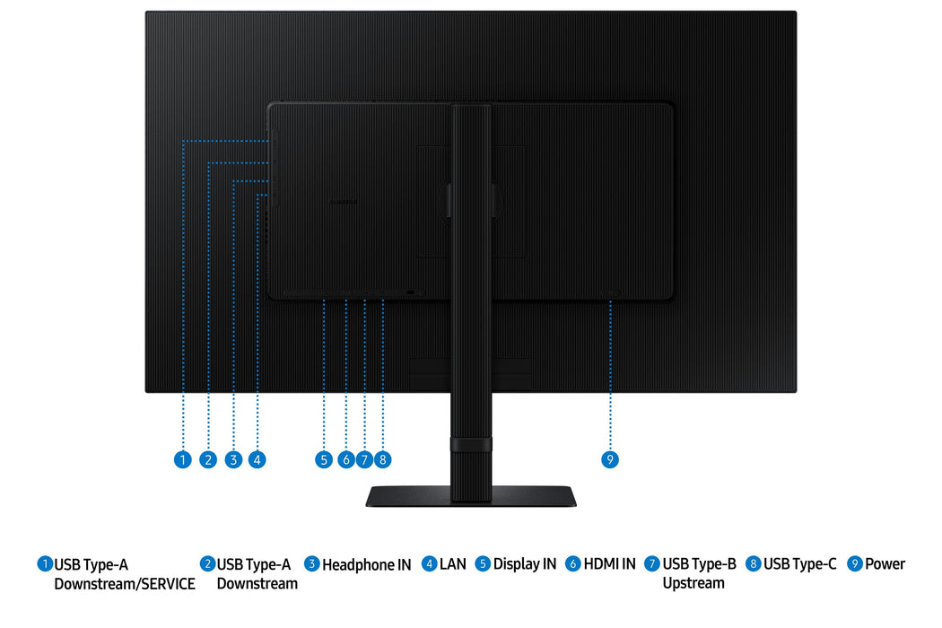 Monitor  Samsung S80ud 32" 3840 X 2160 Pixeles 4k Ultra Hd Lcd Negro