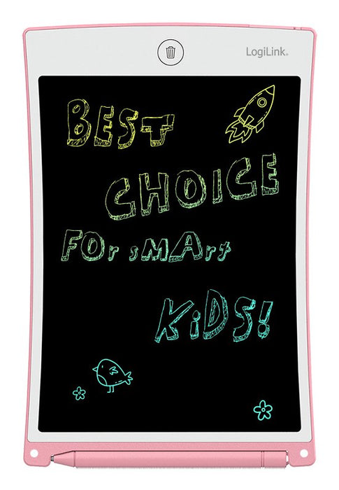 Lcd Writing Tablet, 8.5", Multi Color, Rosa