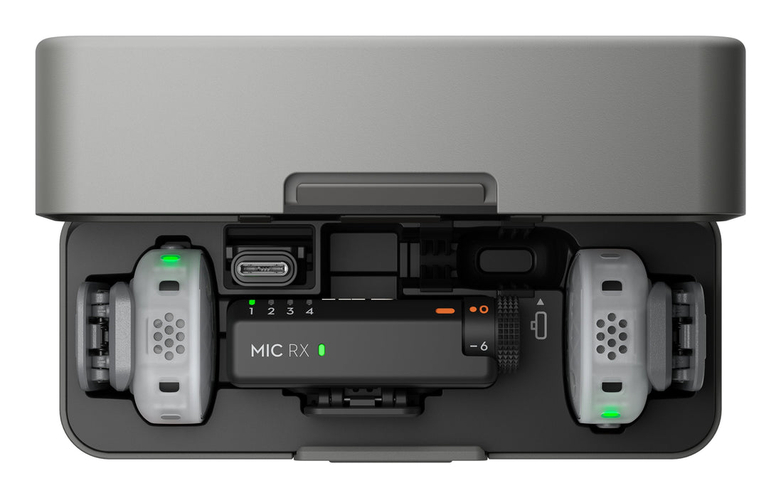 Micrófono Inalámbrico Dji Mic Mini 2s Bluetooth 5.3 2 Tx + 1 Rx Estuche De Carga