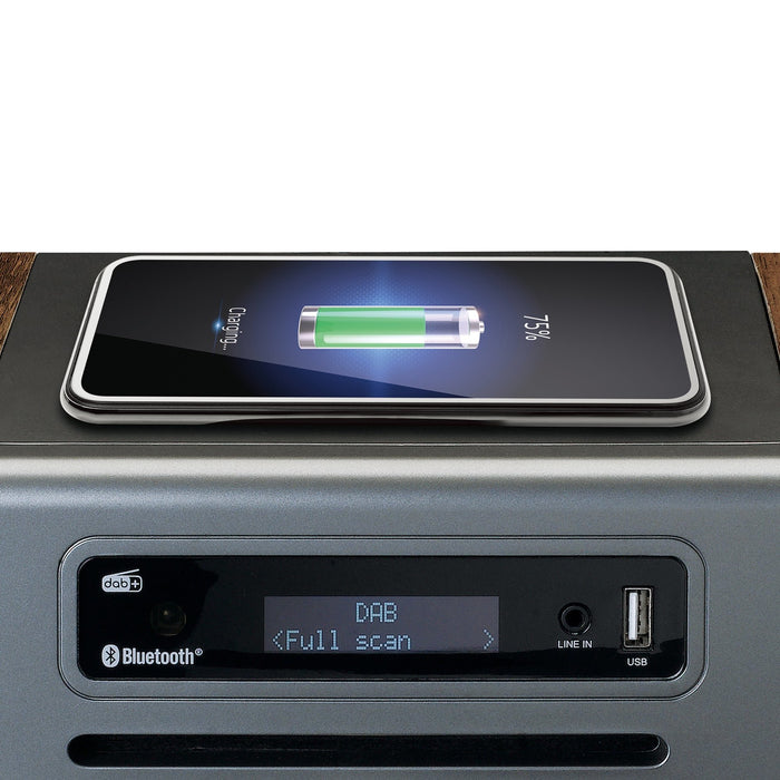 EAN 8711902066163 - Lenco MC-175SI sistema de audio para el hogar Microcadena de música para uso doméstico 40 W Plata, Madera imagen 7
