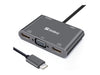 EAN 5705730136351 - Sandberg 136-35 base para portátil y replicador de puertos Alámbrico USB 3.2 Gen 1 (3.1 Gen 1) Type-C Gri imagen 1