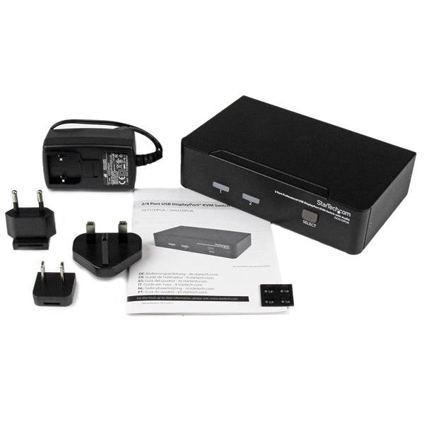 Startech Conmutador Switch Profesional Kvm 2 Puert