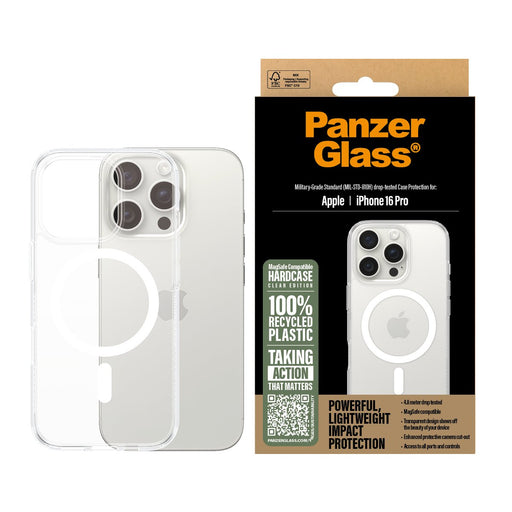 EAN 5715685003158 - PanzerGlass ® HardCase Transparent w. White MagSafe iPhone 16 Pro funda para teléfono móvil Transparente imagen 2