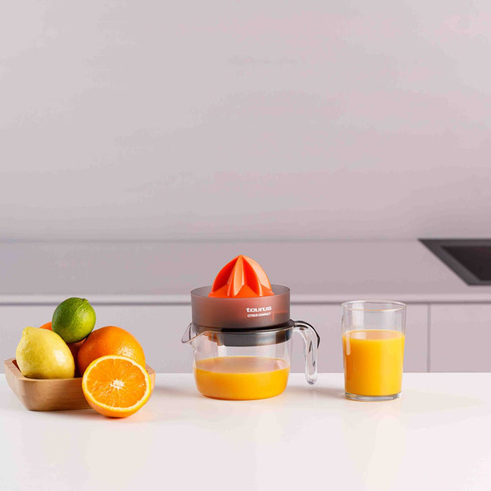Taurus Citrus Compact Exprimidor Eléctrico Con Brazo 30 W Negro, Naranja, Transparente