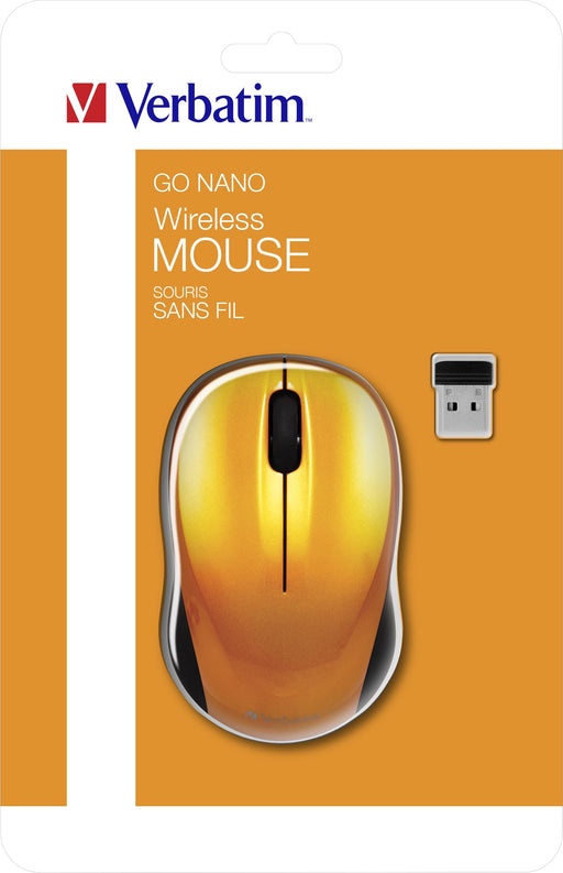 EAN 0023942490456 - Verbatim Go Nano ratón Oficina Ambidextro RF inalámbrico 1600 DPI imagen 1