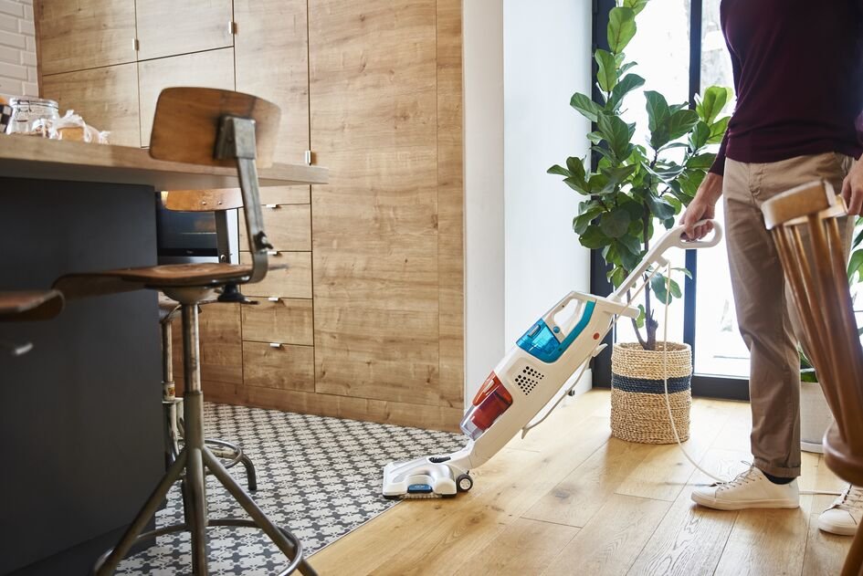 Aspiradora Rowenta Clean & Steam Multi Ry8544wh De Pie Y Escoba Eléctrica Corriente Alterna Seca Y Húmeda Sin Bolsa 0,5 L 1700 W Blanco, Azul