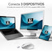 EAN 8436586743024 - SUBBLIM RATON OPTICO DUAL COMFORT ERGO DUAL BATERIA BLANCO ratón Universal mano derecha Bluetooth + USB T imagen 3