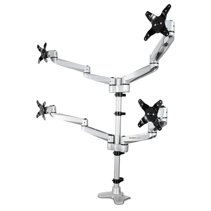 EAN 0065030881456 - StarTech.com ARMQUADPS soporte para monitor 68,6 cm (27") Escritorio Plata imagen 1
