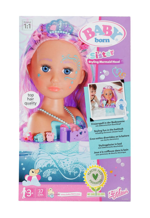 EAN 4001167830550 - BABY born Sister Styling Mermaid Head Muñeca de baño Multicolor imagen 20