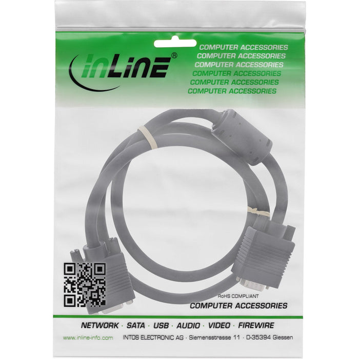 Cable Alargador Inline S-Vga 15hd Macho A Hembra Negro 2m