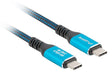 EAN 5901969441840 - Lanberg CA-CMCM-45CU-0010-BK cable USB USB 3.2 Gen 2 (3.1 Gen 2) 1 m USB C Negro, Azul imagen 3