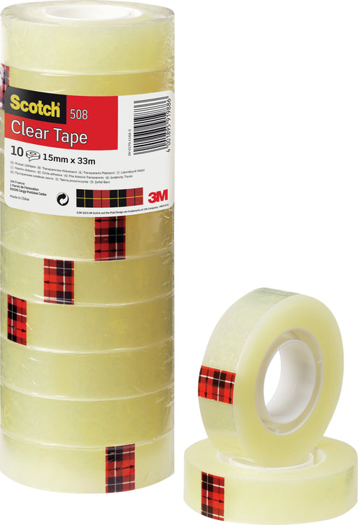 EAN 4001895919886 - Scotch 508 33 m Transparente 10 pieza(s) imagen 1