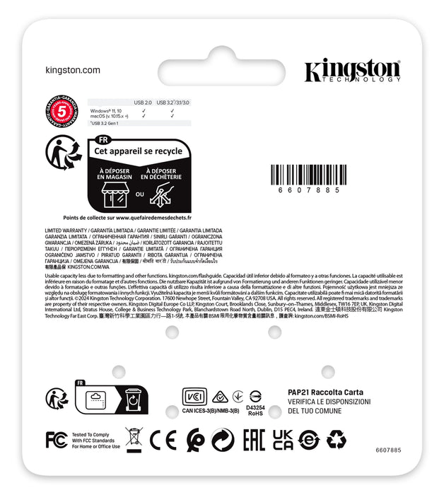 Memory Drive Flash Usb3.2 512g/Se9 G3 Ke-U2x512-1ac Kingston
