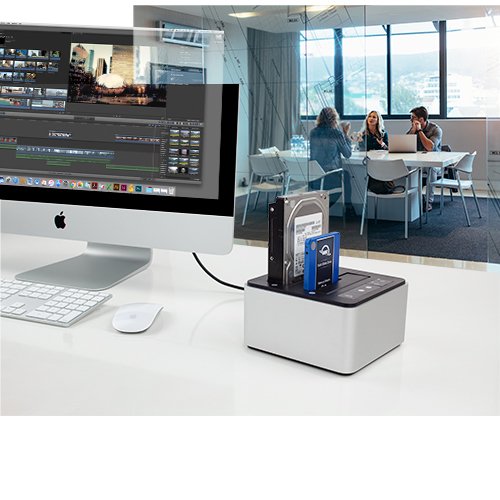 Owc Owctcdrvdck Base De Conexión Para Disco Duro Usb 3.2 Gen 2 (3.1 Gen 2) Type-C Negro, Plata