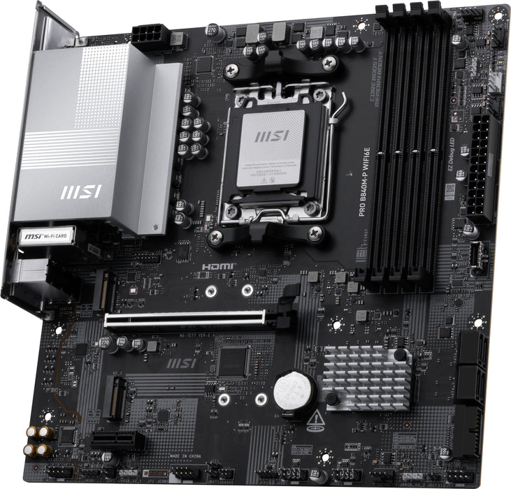 EAN 4711377361804 - MSI PRO B840M-P WIFI6E placa base AMD B840 Zócalo AM5 micro ATX imagen 3